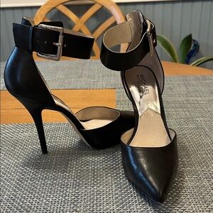 Michael Kors Black Ankle Strap Heels